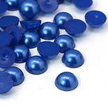 Напівперлинки RoyalBlue, 4x2м, колір синій, 50 шт.