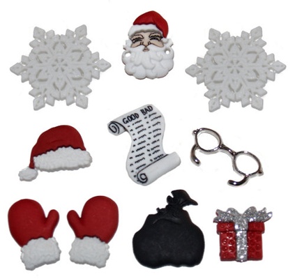Набір декоративних ґудзиків Dress It Up - Waiting for Santa