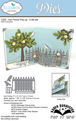 Ножі від Elizabeth Craft Designs - Iron Fence Pop-Up