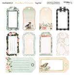 Аркуш двостороннього паперу для скрапбукінгу від Scrapmir - Tag-Pad - Peaches & Cream, 20x20см