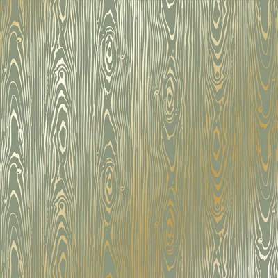 Аркуш одностороннього паперу з фольгуванням Golden Wood Texture Olive,ТМ Фабрика Декору
