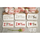 Чіпборд ScrapBox - Для вишивки квитки I Love You