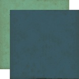 Аркуш двустороннього паперу для скрапбукінгу Echo Park - Navy/Teal, Times & Seasons, 30x30 см