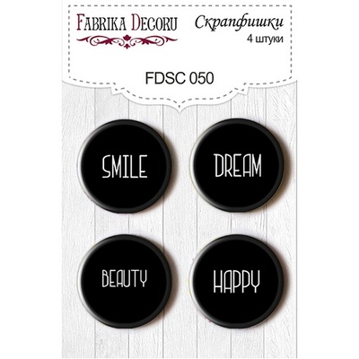 Набір скрап-фішок від ТМ Фабрика Декору з 4 шт. FDSC 050