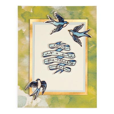 Набір ножів з штампами від Spellbinders — Swallow - Ластівка