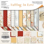 Набір двосторонніх аркушів Scrapmir - Falling in Love, 20x20см, 11 шт.