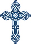 Ніж від TatteRed Lace Dies- Cross - хрестик