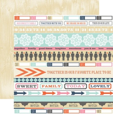 Аркуш двосторонній Collins Designs - Stories - Noted, 30x30 см