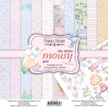 Набір паперу для скрапбукінгу My little mousy girl 30,5x30,5см 10 аркушів, ТМ Фабрика Декору