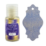 Суха фарба Magic paint with effect, колір Індиго з золотом, 15мл