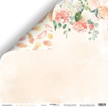 Аркуш двостороннього паперу для скрапбукінгу від Scrapmir - Радість - Peaches & Cream, 30x30cм