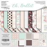 Набір двостороннього паперу від Scrapmir - Oh, Ballet, 30x30см, 11 шт.
