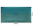 Відріз екошкіри з тисненням золотою фольгою Golden Branches Turquoise 50x25см, ТМ Фабрика Декору