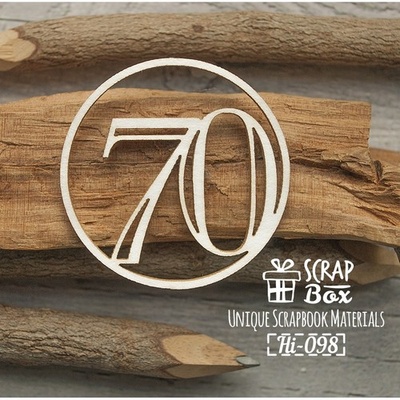 Чіпборд ScrapBox - Цифра 70
