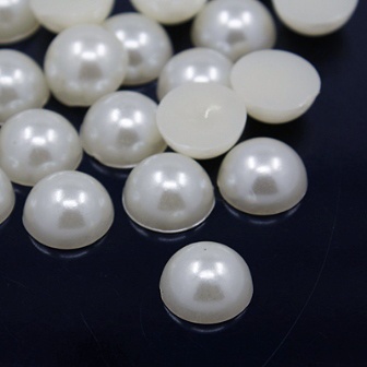 Напівперлинки White, 12x6мм, білий колір, 10 шт.