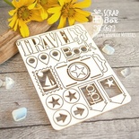 Чіпборд ScrapBox - Набір Travel Book Ht-067