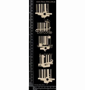 Чіпборд від Dusty Attic - Bar Codes, 5шт.