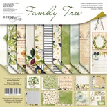 Набір двостороннього паперу від Scrapmir - Family Tree, 20x20см, 11 шт.