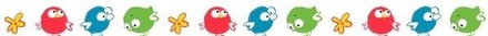 Паперовий скотч з принтом від ScrapBerryʼs - Басик & Ко - Пташки, ширина 15 мм, довжина 8 м