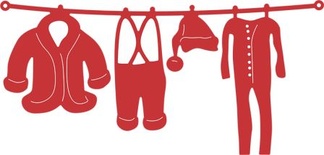 Ніж для вирубки від Cheery Lynn Designs - Santa's Laundry