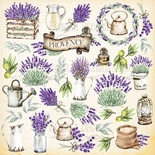 Набір картинок для вирізання Lavender Provence 20x20см, ТМ Фабрика Декору