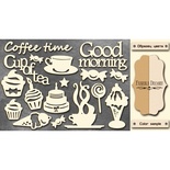 Чіпборд Фабрика Декору - Coffee time, колір молочний, крафт