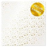 Аркуш кальки (велум) з фольгуванням Golden Stars, ТМ Фабрика Декору
