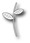 Ніж для вирубки від Poppystamps - Curvy Stem