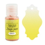 Суха фарба Magic paint - Фабрика Декору - лимонний, 15мл