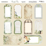 Аркуш двостороннього паперу для скрапбукінгу від Scrapmir - Tag-Pad - Family Tree, 20x20cм