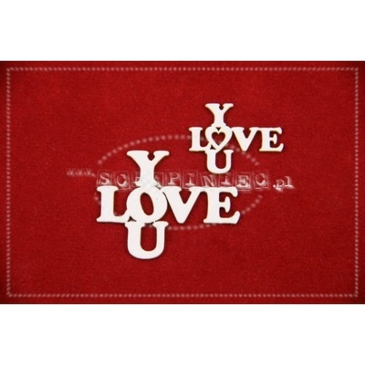 Чіпборд Scrapiniec - LOVE You кросворд, 9 штук