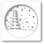 Ножі від Memory Box — Snowy Tree Circle craft die