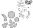 Ніж для вирубки + штампи від Spellbinders - Quite Contrary - Debi Adams - Floral Divine