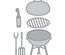 Ножі від Spellbinders - Die D-Lites Weekend Grill Etched Dies 