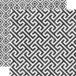 Аркуш скрап-паперу Echo Park - Onyx Geometric, 30x30 см