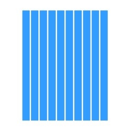 Набір смужок паперу для квілінгу, 1 колір (синій інтенсив), 1,5х295мм, 160 г/м², 100 шт.