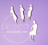 Чіпборд від Wycianka - Ретро - імперські силуети, 4 шт.