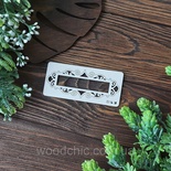 Чіпборд рамка вензельна прям. від WOODchic, 10x4 см