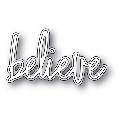 Ножі для вирубки від Memory Box - Believe Jotted Script