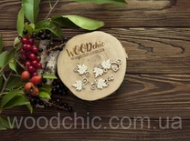 Чіпборд Набір осінні гілочки від WOODchic, 5.5x25.52.6см, 4.5x2см, 3х2см