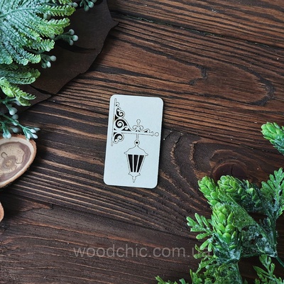 Чіпборд Ліхтар бра ажурний від WOODchic, 7x4см