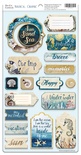 Чіпборд для скрапбукінгу від Scrapmir - Nautical Graphic ENG, 18шт