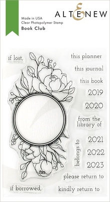 Набір штампів від Altenew - Book Club Stamp Set - книжковий клуб, 15шт.
