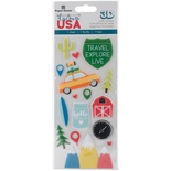 Наліпки від Paper House - Hello Baby Puffy Stickers - Blue 7,6x16,House0 см