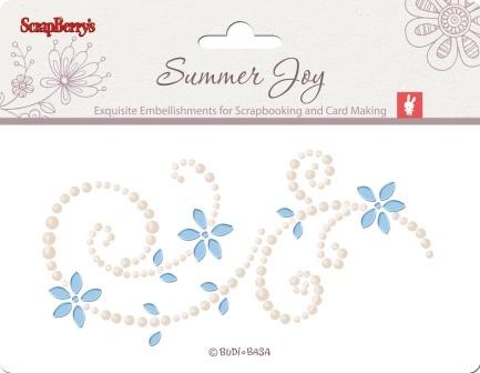 Аплікація самоклейна від ScrapBerryʼs - Літня радість 3, 6,5x14