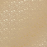 Аркуш одностороннього паперу з фольгуванням Golden stars Kraft, ТМ Фабрика Декору
