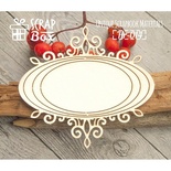 Чіпборд ScrapBox - Рамка овальна вінтажна