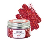 Фарба з глітером Shimmer paint, колір Рубін, ТМ Фабрика Декору, 30 мл