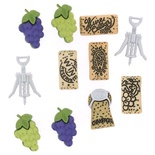 Набір декоративних ґудзиків Dress It Up - Uncorked