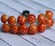Грибочки від ScrapBerryʼs, колір помаранчевий, 12 шт